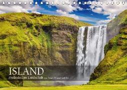 Island - Spektakuläre Landschaft aus Feuer, Wasser und Eis (Tischkalender 2018 DIN A5 quer) Dieser erfolgreiche Kalender wurde dieses Jahr mit gleichen Bildern und aktualisiertem Kalendarium wiederveröffentlicht