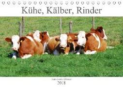 Kühe, Kälber, Rinder (Tischkalender 2018 DIN A5 quer) Dieser erfolgreiche Kalender wurde dieses Jahr mit gleichen Bildern und aktualisiertem Kalendarium wiederveröffentlicht