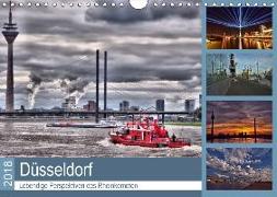 Düsseldorf - Lebendige Perspektiven des Rheinkometen (Wandkalender 2018 DIN A4 quer) Dieser erfolgreiche Kalender wurde dieses Jahr mit gleichen Bildern und aktualisiertem Kalendarium wiederveröffentlicht