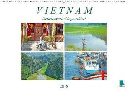 Vietnam: Sehenswerte Gegensätze (Wandkalender 2018 DIN A2 quer) Dieser erfolgreiche Kalender wurde dieses Jahr mit gleichen Bildern und aktualisiertem Kalendarium wiederveröffentlicht
