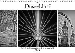 Düsseldorfer Rheinspaziergang in schwarz und weiß (Wandkalender 2018 DIN A4 quer) Dieser erfolgreiche Kalender wurde dieses Jahr mit gleichen Bildern und aktualisiertem Kalendarium wiederveröffentlicht