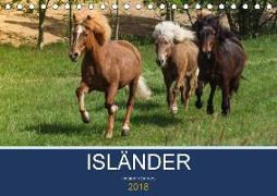 Isländer - icelandic horses (Tischkalender 2018 DIN A5 quer) Dieser erfolgreiche Kalender wurde dieses Jahr mit gleichen Bildern und aktualisiertem Kalendarium wiederveröffentlicht