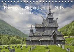 Norwegens Stabkirchen (Tischkalender 2018 DIN A5 quer) Dieser erfolgreiche Kalender wurde dieses Jahr mit gleichen Bildern und aktualisiertem Kalendarium wiederveröffentlicht