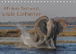 Afrikas Tierwelt - Wilde Elefanten (Tischkalender 2018 DIN A5 quer) Dieser erfolgreiche Kalender wurde dieses Jahr mit gleichen Bildern und aktualisiertem Kalendarium wiederveröffentlicht