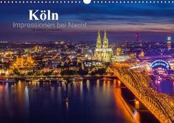 Köln Impressionen bei Nacht (Wandkalender 2018 DIN A3 quer) Dieser erfolgreiche Kalender wurde dieses Jahr mit gleichen Bildern und aktualisiertem Kalendarium wiederveröffentlicht