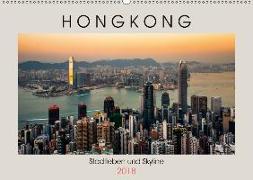 HONGKONG Skyline und Stadtleben (Wandkalender 2018 DIN A2 quer) Dieser erfolgreiche Kalender wurde dieses Jahr mit gleichen Bildern und aktualisiertem Kalendarium wiederveröffentlicht