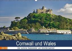 Cornwall und Wales (Wandkalender 2018 DIN A2 quer) Dieser erfolgreiche Kalender wurde dieses Jahr mit gleichen Bildern und aktualisiertem Kalendarium wiederveröffentlicht