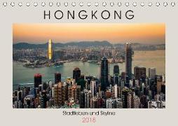 HONGKONG Skyline und Stadtleben (Tischkalender 2018 DIN A5 quer) Dieser erfolgreiche Kalender wurde dieses Jahr mit gleichen Bildern und aktualisiertem Kalendarium wiederveröffentlicht