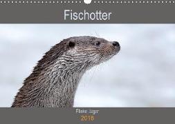 Fischotter, flinke Jäger (Wandkalender 2018 DIN A3 quer)