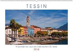 Tessin, Impressionen aus der Italienischen Schweiz (Wandkalender 2018 DIN A2 quer)