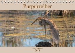 Purpurreiher (Tischkalender 2018 DIN A5 quer)