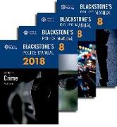 Blackstone's Police Manuals 2018: Four Volume Set