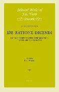 J.L. Vives: de Ratione Dicendi