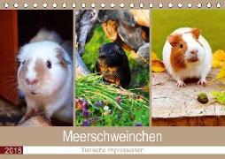 Meerschweinchen 2018. Tierische Impressionen (Tischkalender 2018 DIN A5 quer)