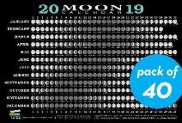 2019 Moon Calendar Card (40 pack)