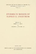 Studies in Honor of Alfred G. Engstrom