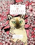 Cats & Flowers: A Coloring Book