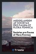 Meddelanden AF Societas Pro Fauna Et Flora Fennica
