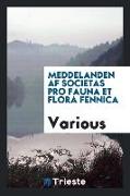 Meddelanden AF Societas Pro Fauna Et Flora Fennica