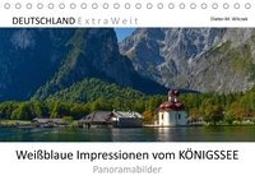 Weißblaue Impressionen vom KÖNIGSSEE Panoramabilder (Tischkalender 2018 DIN A5 quer)