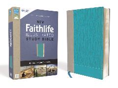 NIV, Faithlife Illustrated Study Bible, Leathersoft, Gray/Blue