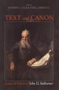 Text and Canon