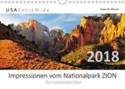 Impressionen vom Nationalpark ZION Panoramabilder (Wandkalender 2018 DIN A4 quer)