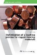 Optimization of a leaching process for copper-bearing materials