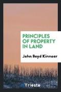 Principles of property in land