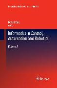 Informatics in Control, Automation and Robotics