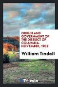 Origin and government of the District of Columbia