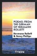 Poems: From the German of Hermann Rollett