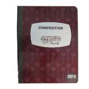 Composition Book, 100 Sheets Sugar Cane Paper, Burgandy