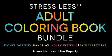 Stress Less Adult Coloring Book Bundle