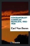 Contemporary American Novelists, 1900-1920