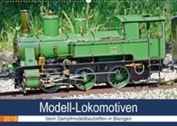 Modell-Lokomotiven beim Dampfmodellbautreffen in Bisingen (Wandkalender 2018 DIN A2 quer)