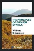 The Principles of English Syntax