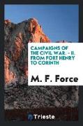 Campaigns of the Civil War. - II. from Fort Henry to Corinth