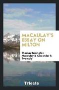 Macaulay's Essay on Milton