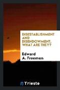 Disestablishment and Disendowment, What Are They?