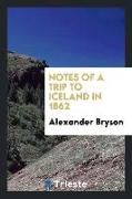 Notes of a Trip to Iceland in 1862