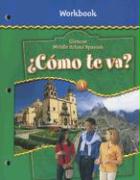 ¿cómo Te Va? Level a Nivel Verde, Workbook