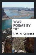 War Poems by X