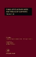 Cumulative Author Index and Tables of Contents Volumes1-32