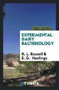 Experimental Dairy Bacteriology