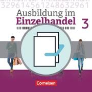 Ausbildung im Einzelhandel - Neubearbeitung, Allgemeine Ausgabe, 3. Ausbildungsjahr, Fachkunde und Arbeitsbuch, 451361-7 und 451364-8 im Paket