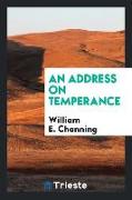 An Address on Temperance