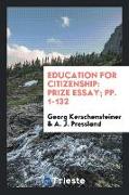 Education for Citizenship: Prize Essay