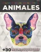 Animales : coloree según los números