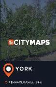 City Maps York Pennsylvania, USA